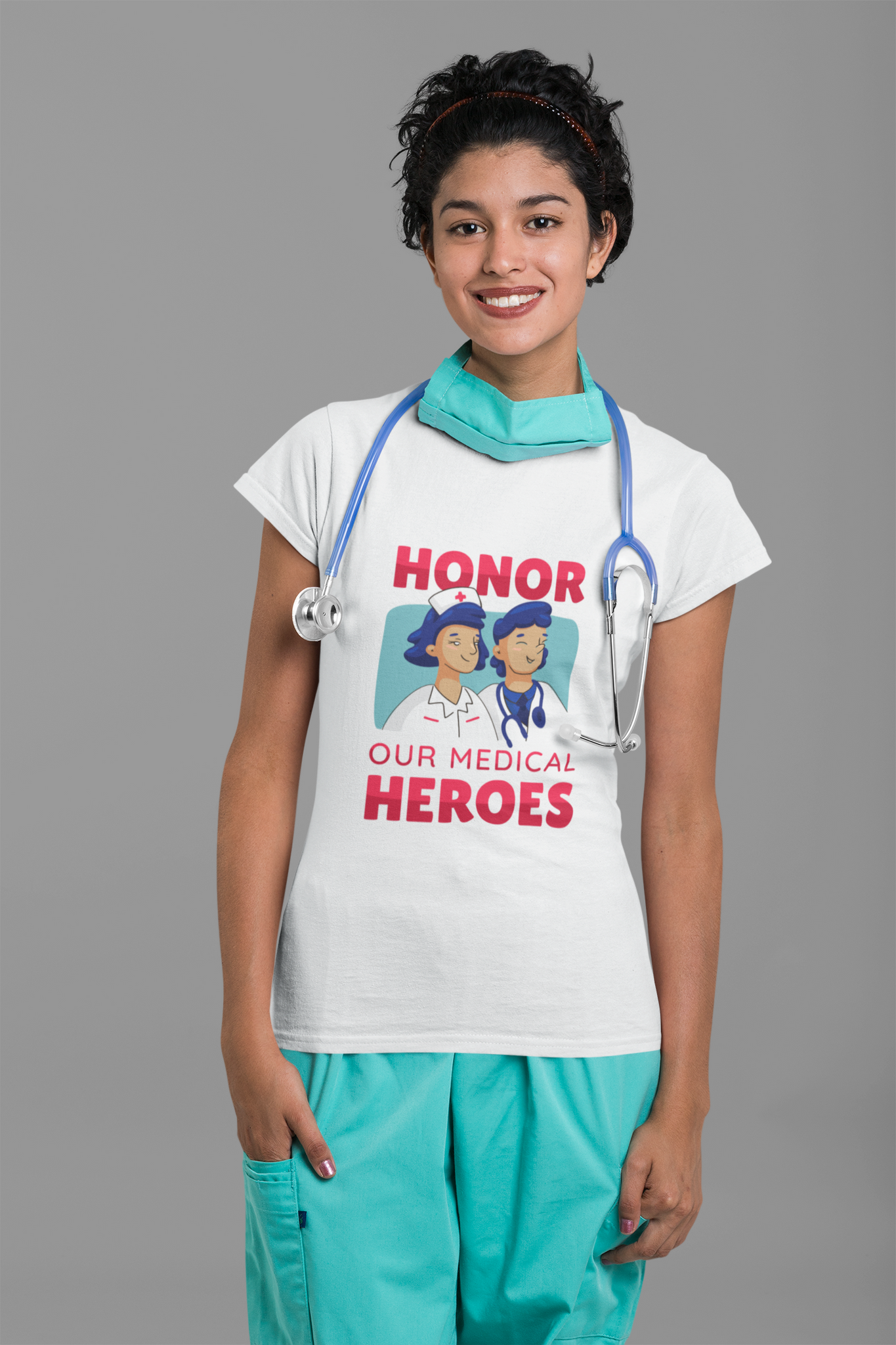 White Honor our Medical Hero's T-Shirt