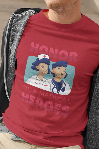 Red Honor our Medical Hero's T-Shirt