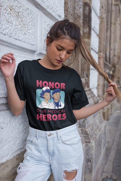 Black Honor our Medical Hero's T-Shirt